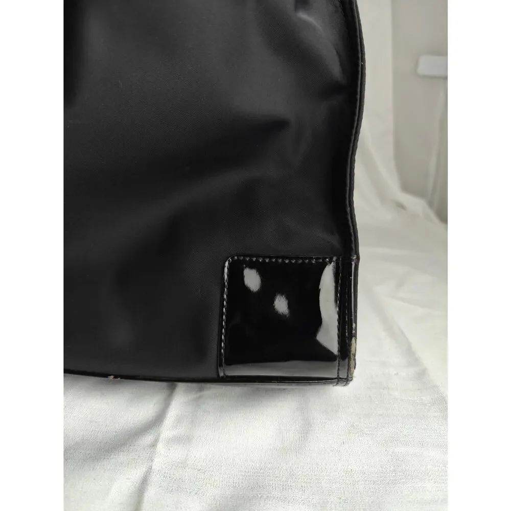 Tory Burch ELLA Nylon and Patent Leather Tote PERFECT SUMMER BAG!